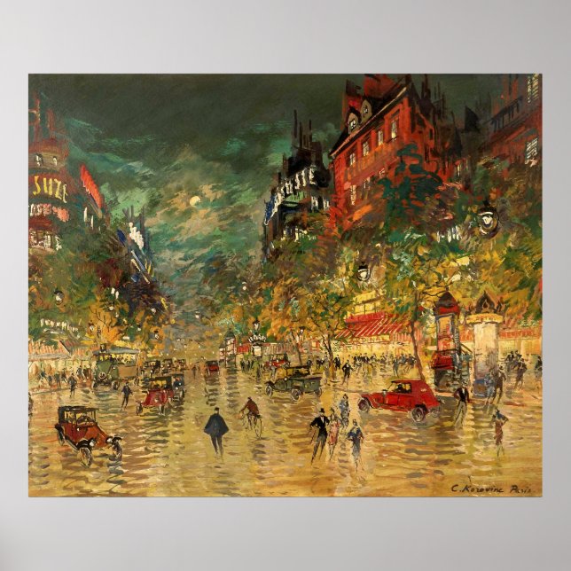 Affiches Constantin Korovin : Paris la nuit (Devant)