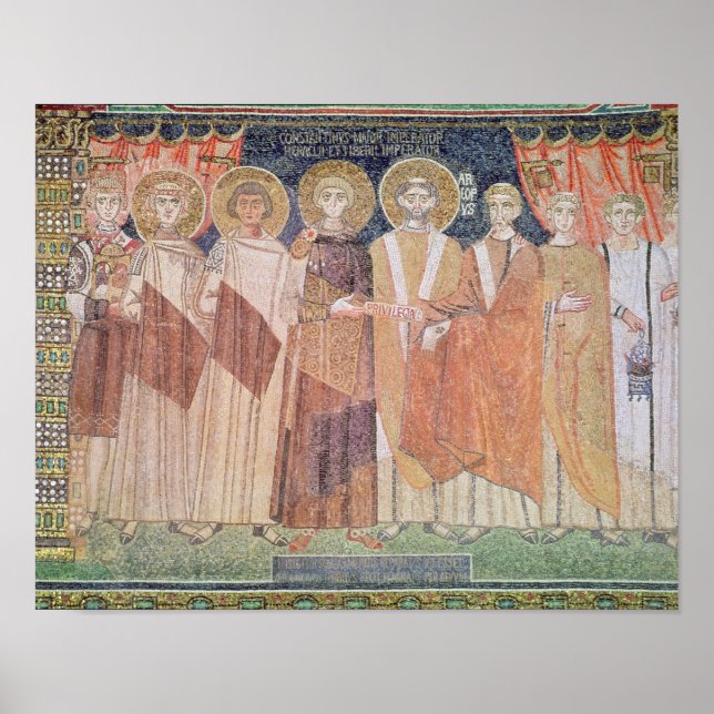 Affiches Constantine IV accordant des privilèges évêque (Devant)