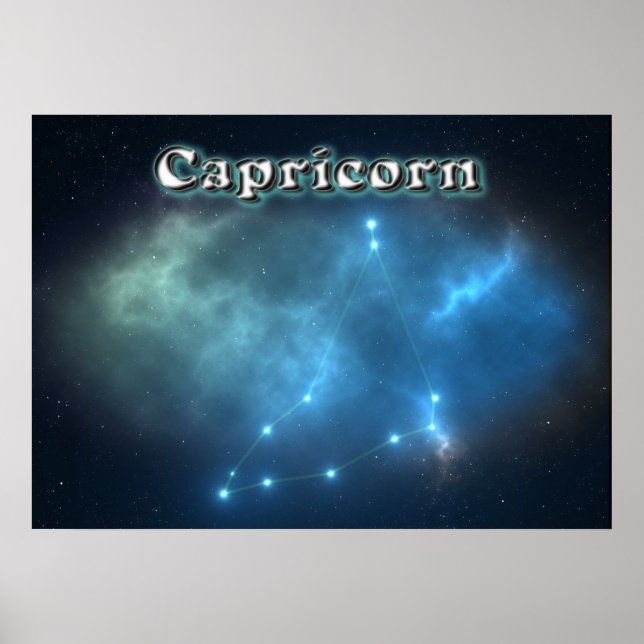 Affiches constellation de Capricorne (Devant)