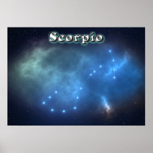 Affiches constellation de scorpion