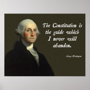 Affiches Constitution de George Washington
