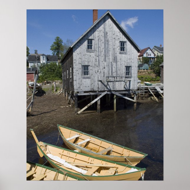 Affiches Constructeur de dory, Lunenburg, Nouvelle-Écosse,  (Devant)