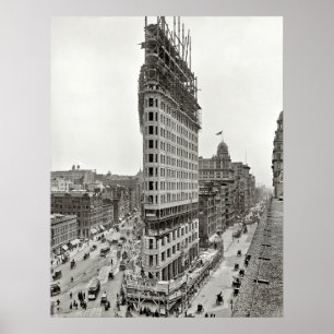 AFFICHES CONSTRUCTION DE BÂTIMENT DE FLATIRON 1902