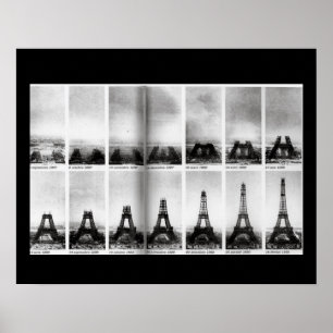Affiches Construction de l'affiche Tour Eiffel