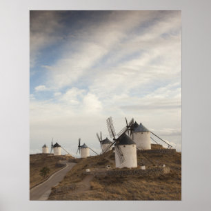 Affiches Consuegra, antiques moulins à vent de La Mancha