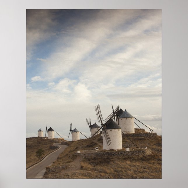 Affiches Consuegra, antiques moulins à vent de La Mancha (Devant)