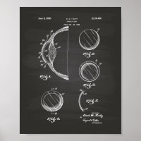 Contact Lens 1950 Patent Art Chalkboard