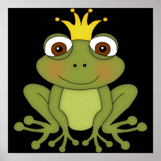 Affiches Conte de fée Prince de grenouille avec Couronne (Devant)