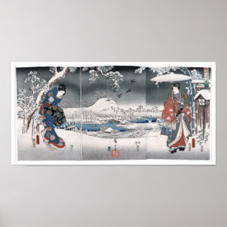 Affiches Conte de Genji Toyokuni Hiroshige Fine japonais