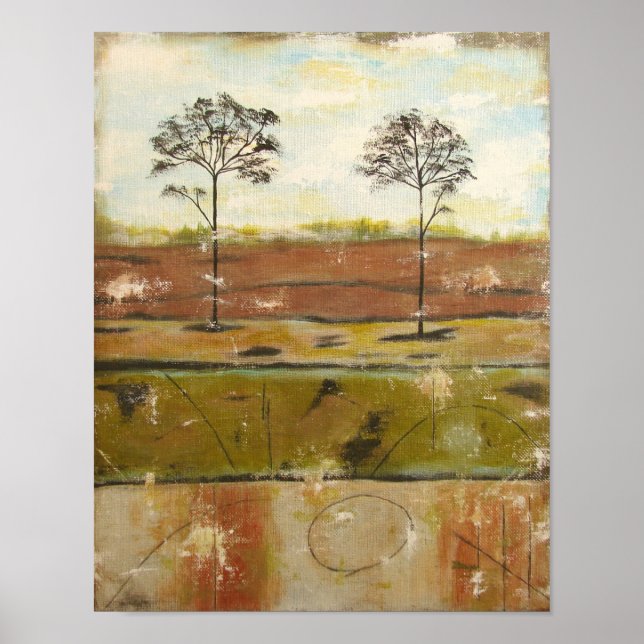 Affiches Contemporain Relique Peinture Abstraite (Devant)