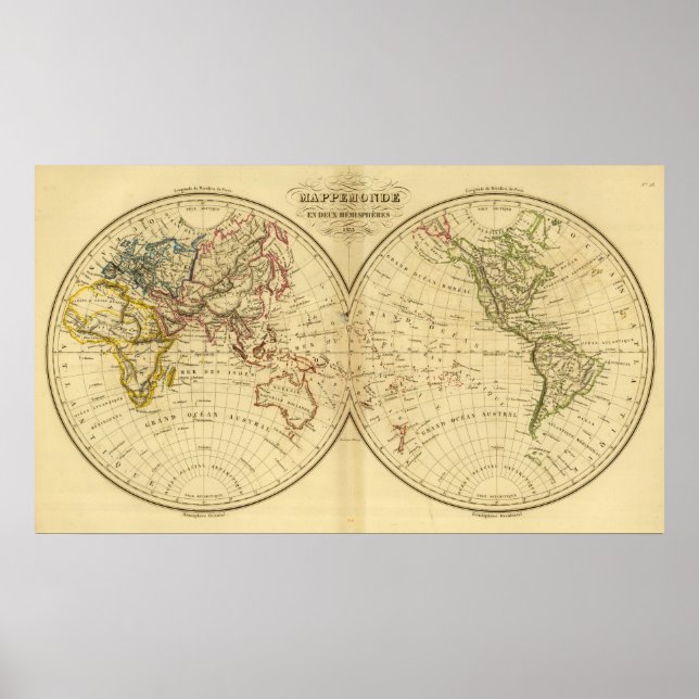 Affiches Continents (Devant)