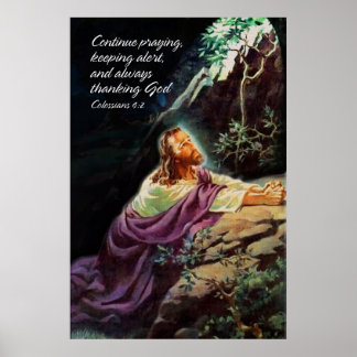 Affiches Continue Praying 1 Print