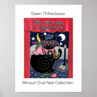 Affiches Conversation Noir dans les Desguisement