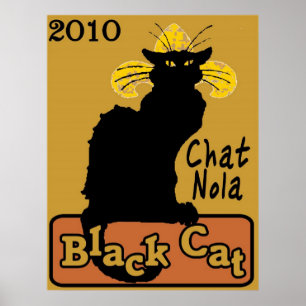Affiches Conversation Nola, Chat noir, 2010