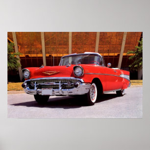 Affiches Convertible 1957 de Bel Air de Chevrolet