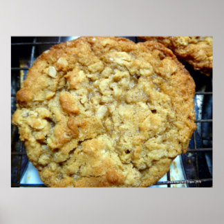 Affiches cookie de farine d'avoine