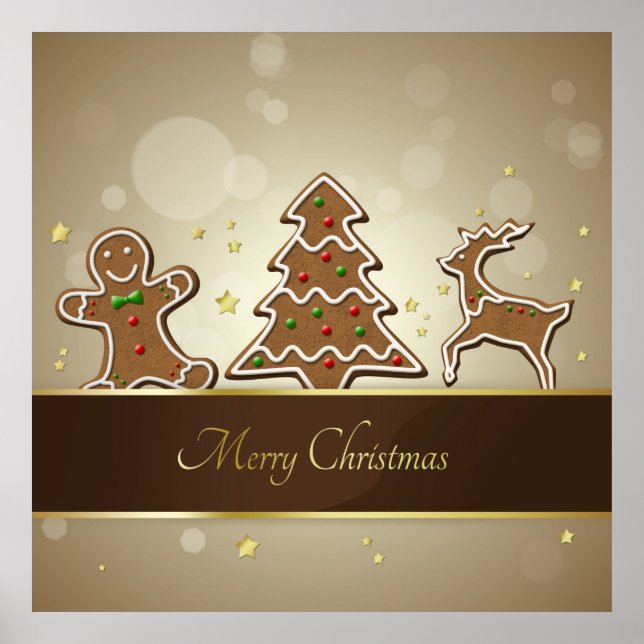 Affiches Cookies de pain d'épices (Devant)