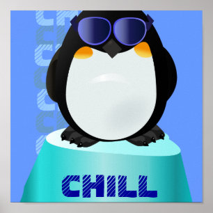 Affiches COOL CHILL Penguin