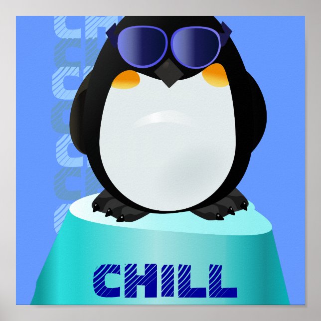 Affiches COOL CHILL Penguin (Devant)