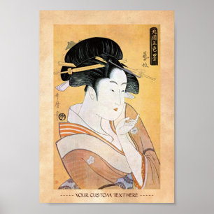 Affiches Cool oriental japonais classique geisha lady art