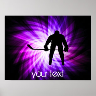 Affiches Cool Purple Hockey