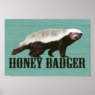 Affiches Cool Rustic Honey Badger