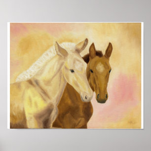 Affiches Copie 11" de deux poulains x14 "