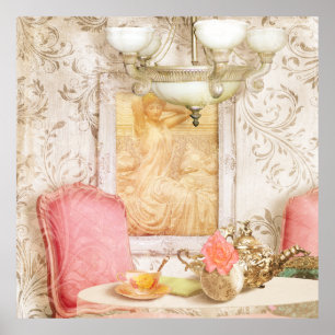 Affiches Copie 1900 de salon de thé de Paris C. Paris