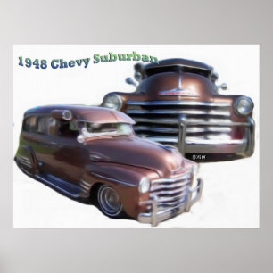 Affiches Copie 1948 suburbaine d'art de Chevy III