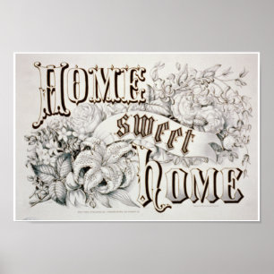 Affiches copie à la maison douce "à la maison de c1874"