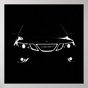 Affiches Copie aérienne de Saab 9-3