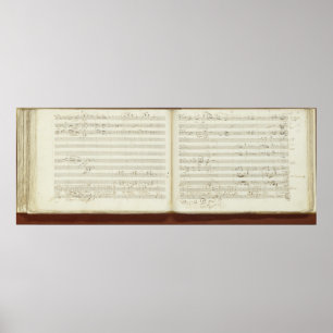 Affiches Copie autographique de "La Flûte magique"