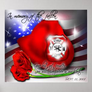Affiches Copie commémorative d'affiche des 9/11 septembre