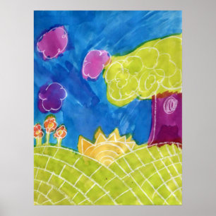 Affiches Copie d'affiche d'art de jour ensoleillé