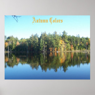 Affiches Copie d'affiche de couleurs d'automne