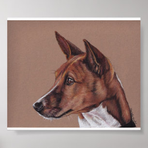 Affiches Copie d'art de chien de Basenji
