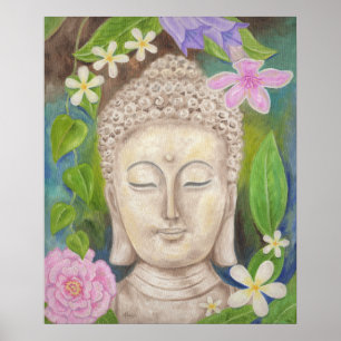 Affiches Copie d'art de fleur de Bouddha