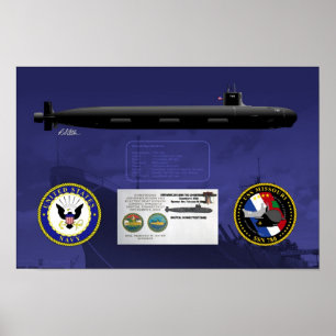 Affiches Copie de baptême d'USS Missouri