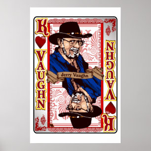 Affiches Copie de carte de Jerry Vaughn de la Réunion de
