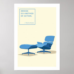Affiches Copie de chaise longue d'Eames