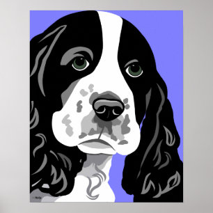 Affiches Copie de chien d'épagneul