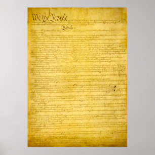 Affiches Copie de constitution d'Etats-Unis