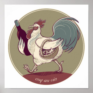 Affiches Copie de coq au vin
