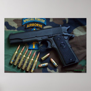 Affiches copie de correction de vétérans de bérets verts de