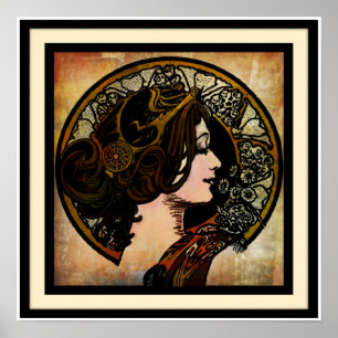 Affiches Copie de style de Nouveau Mucha d'art