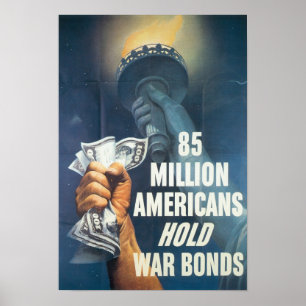 Affiches Copie de titres d'emprunt de guerre de la deuxième
