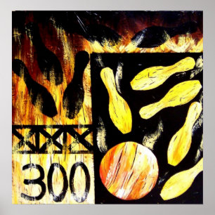 Affiches COPIE de TOILE de GRÈVE de CUVETTE de BOWLING par