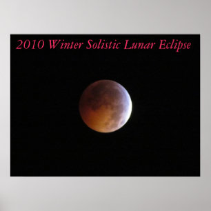 Affiches Copie de toile d'éclipse lunaire de Solistic de