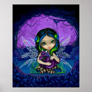 Affiches Copie féerique d'art de dragon d'imaginaire du