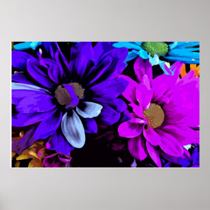Affiches Copie - fleurs lumineuses 4725D